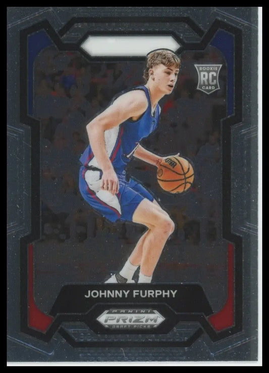 2024 Panini Prizm Draft Picks Johnny Furphy #91 Rookie Basketball Card NCAA