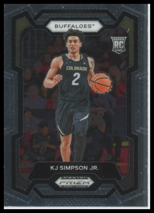 2024 Panini Prizm Draft Picks KJ Simpson Jr #93 Rookie Basketball Card NCAA