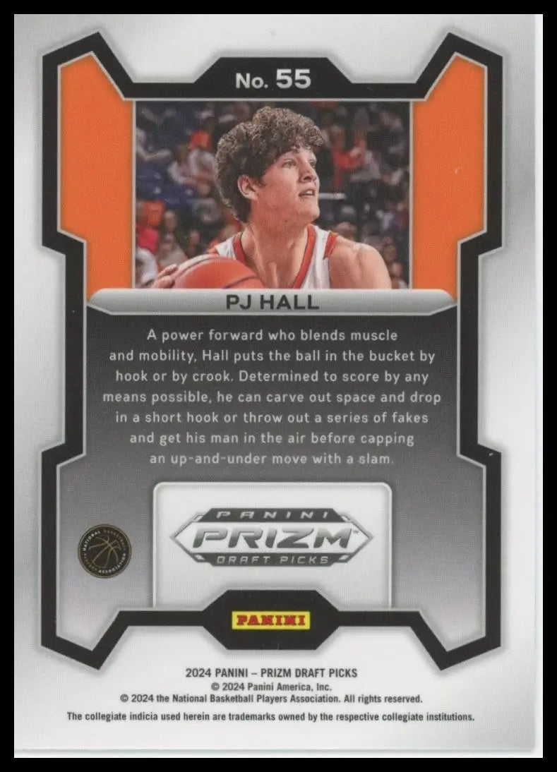 2024 Panini Prizm Draft Picks PJ Hall #55 Rookie Basketball Card NCAA Sports - Basketball Card
