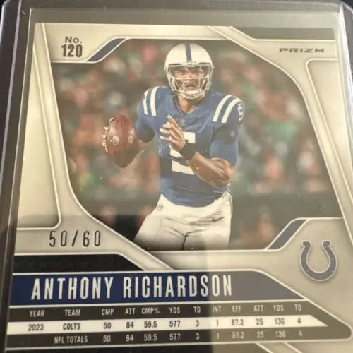 2024 Panini Prizm NFL Orange Wave Anthony Richardson Football Card 50/60 Colts