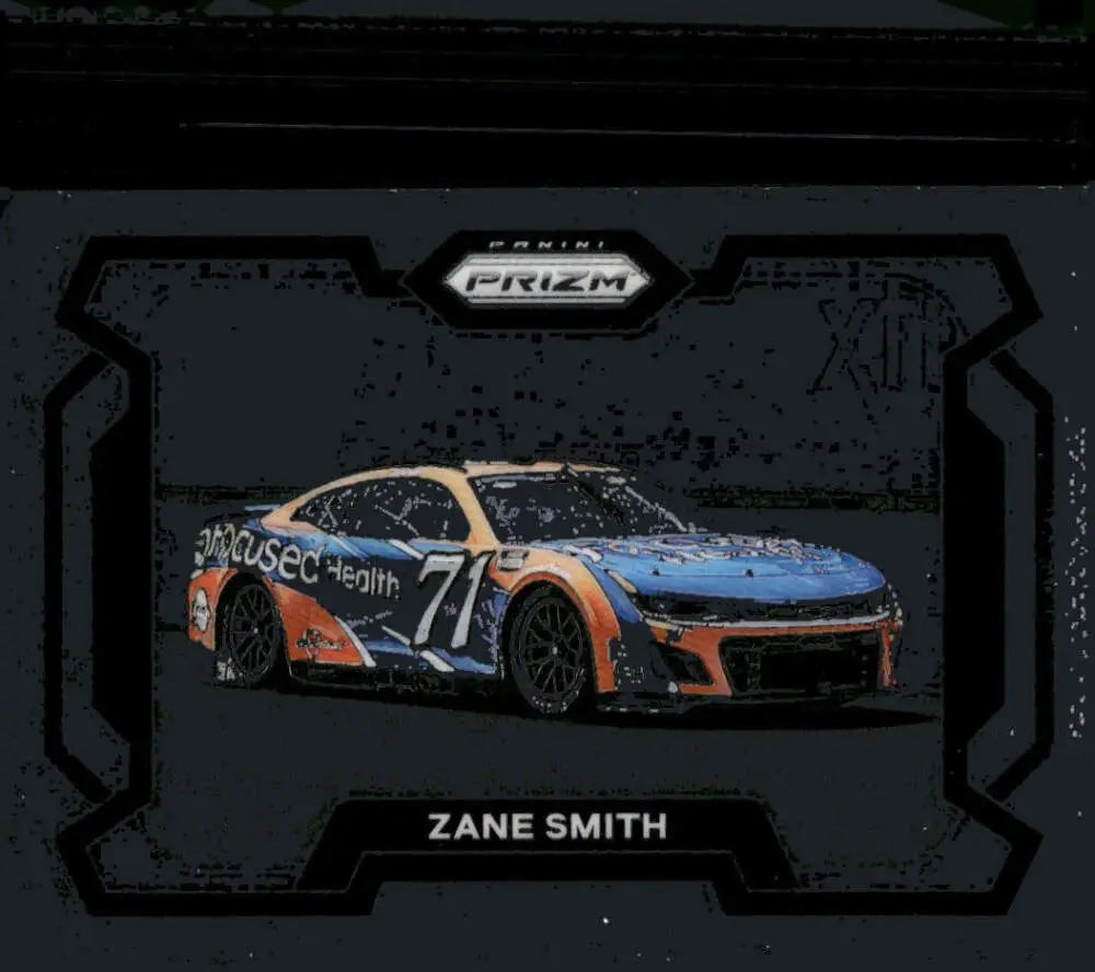 Zane Smith race car card featuring Focused Health and Spire Motorsports in 2024 Panini Prizm