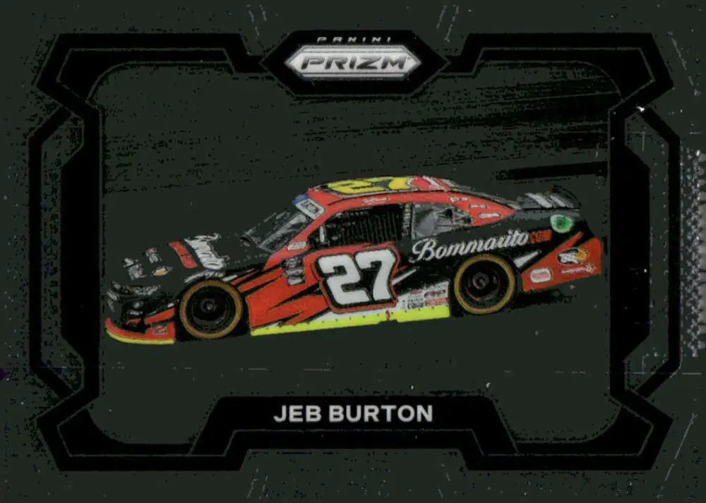 Jeb Burton racing card from 2024 Panini Prizm Rides featuring Bommarito Jordan Anderson Chevrolet