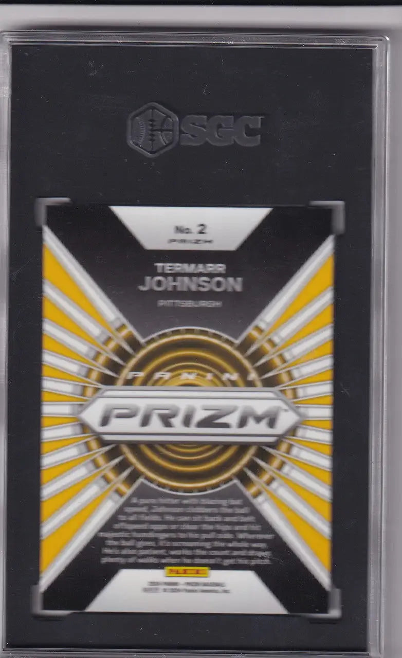 Graded Termarr Johnson baseball card from 2024 Panini Prizm Silver Hype SGC 8