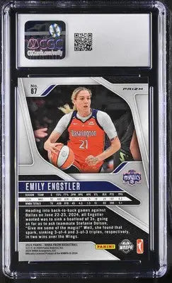 Basketball card of Emily Engstler from 2024 Panini Prizm WNBA series