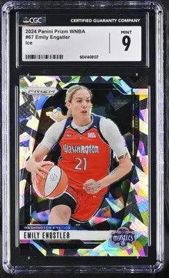 Graded 2024 Panini Prizm WNBA Emily Engstler basketball card CGC 9