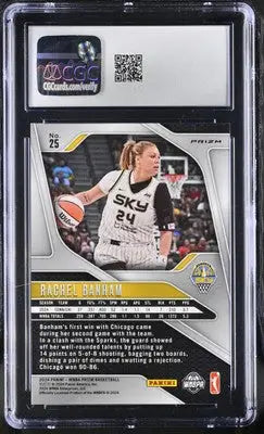 Prizm WNBA Rachel Banham basketball card from 2024 Panini Prizm WNBA series