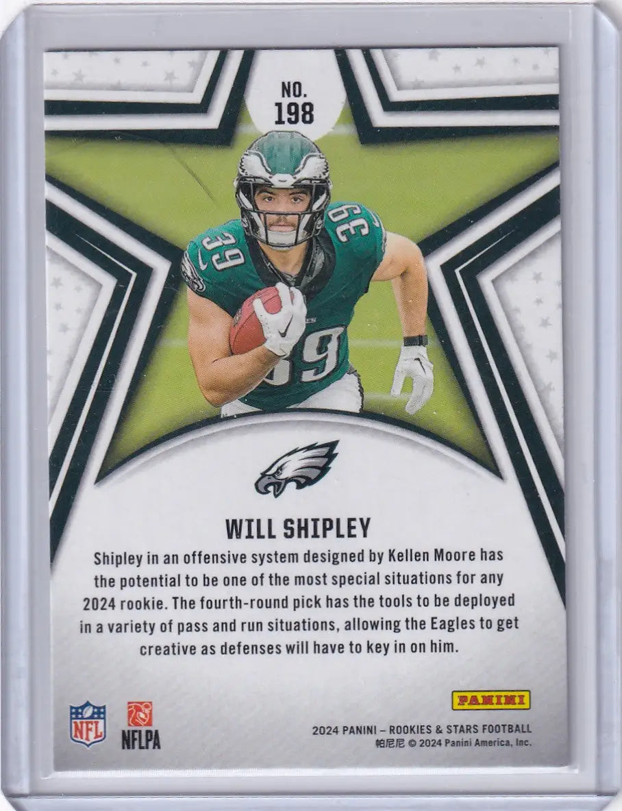 2024 Panini Rookies and Stars #198 Will Shipley RC - Philadelphia Eagles - Trading Card