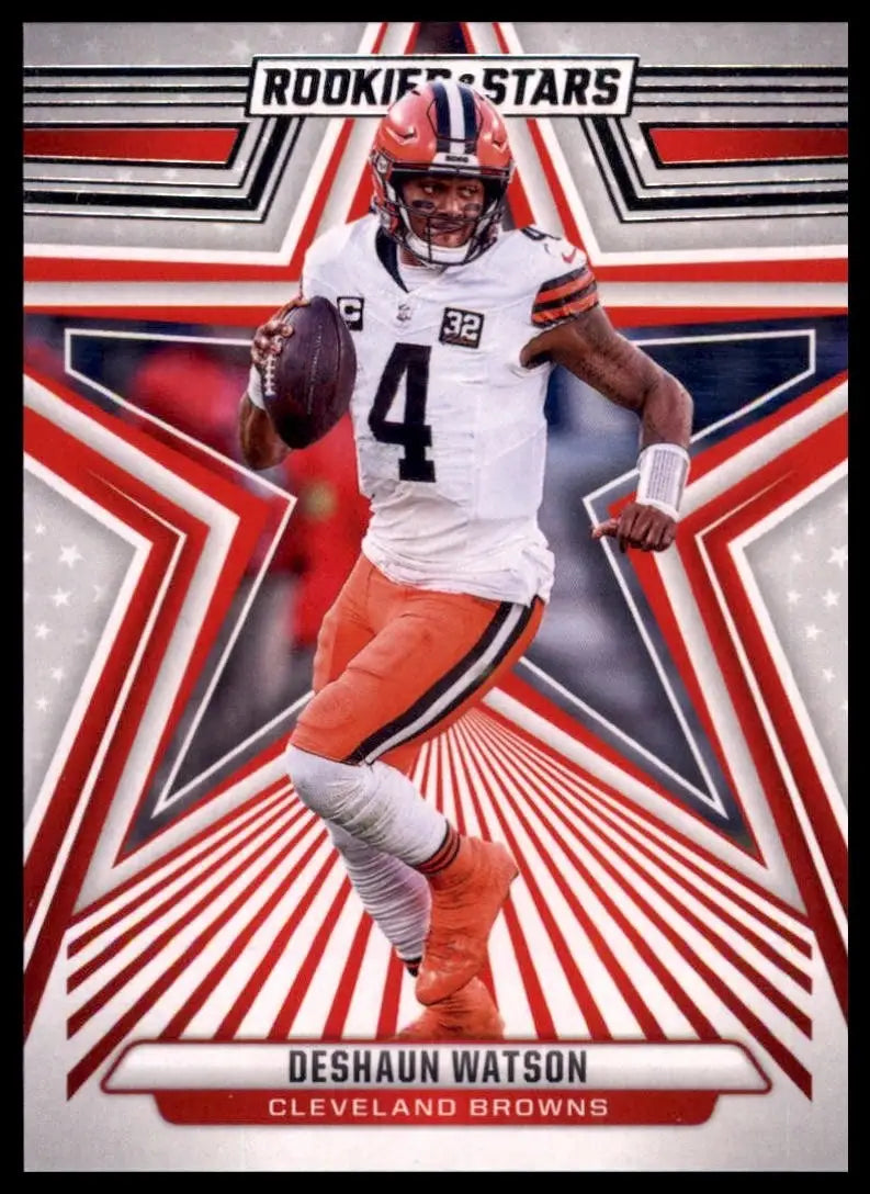 Deshaun Watson Cleveland Browns football card from 2024 Panini Rookies & Stars collection