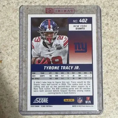 2024 Panini Score Mystery Rookie 2 Redemption 402 Tyrone Tracy Jr