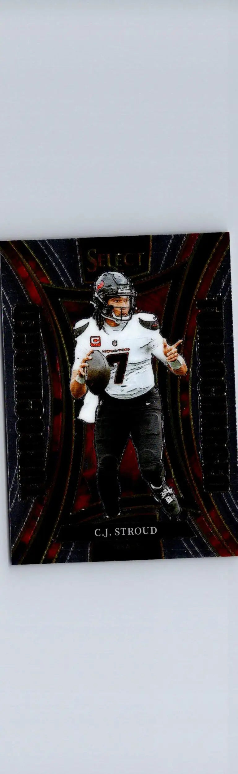 C J Stroud football card from 2024 Panini Select Stroud Turbocharged series