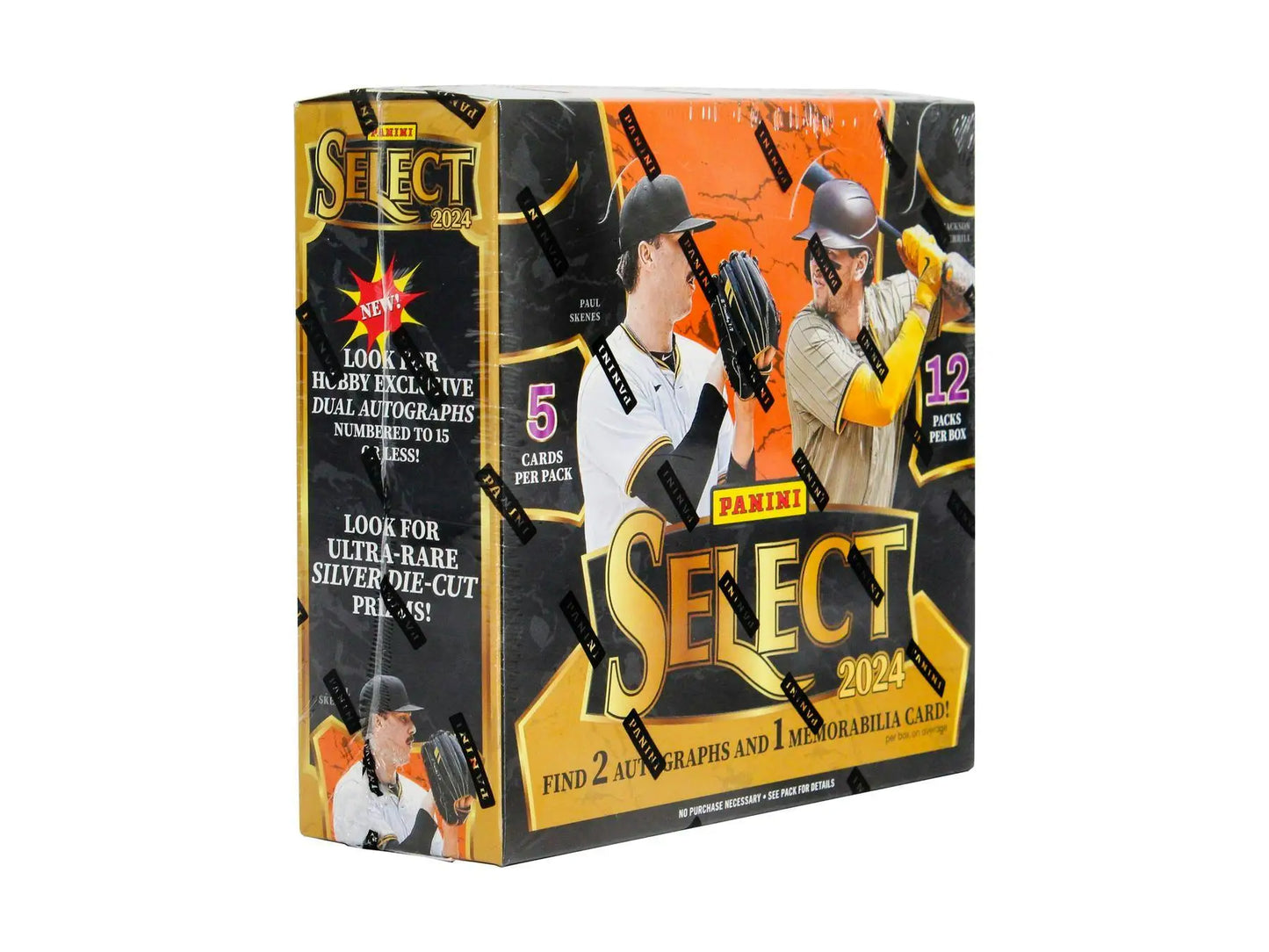 2024 Panini Select Baseball Hobby Box with Panini Select Baseball cards and packaging
