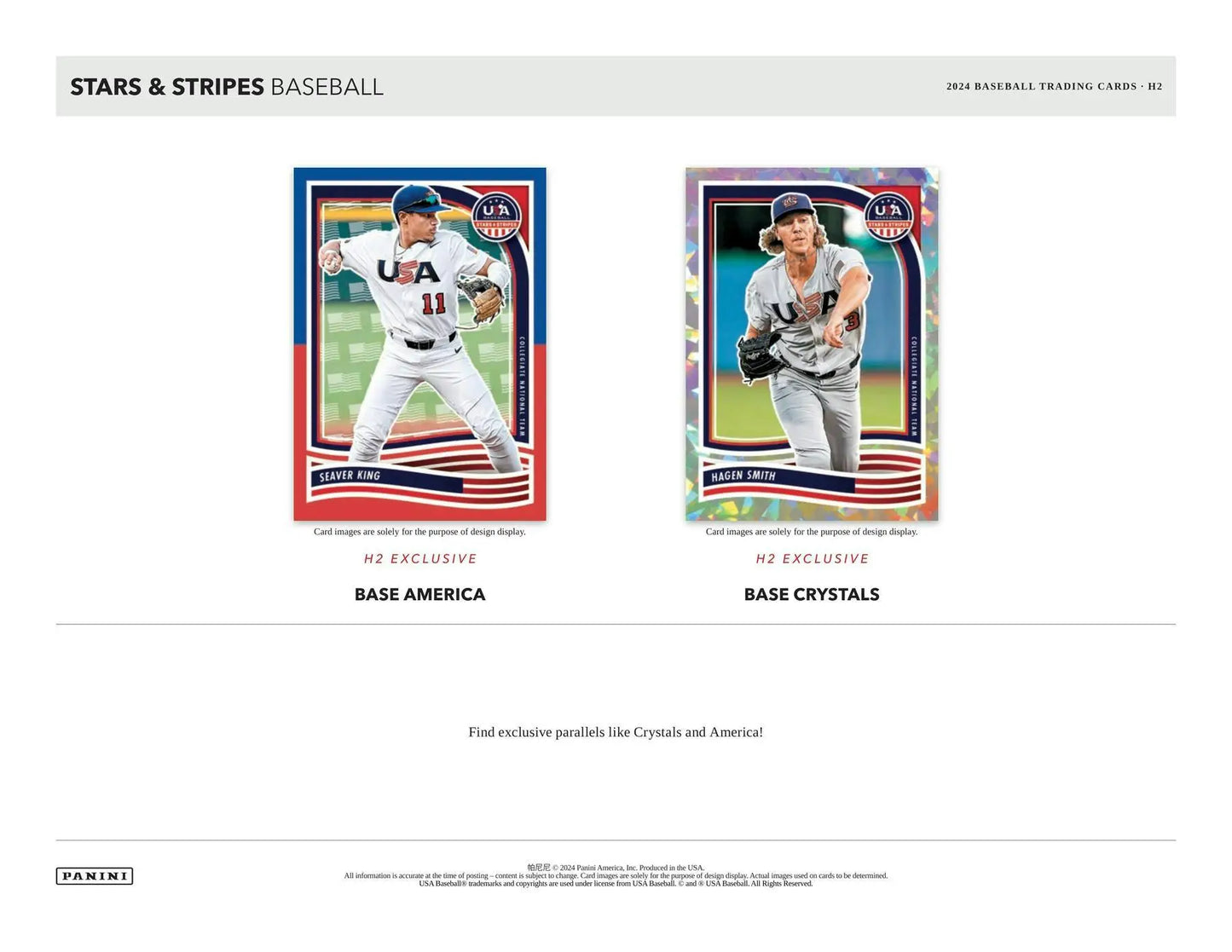 Baseball card design template featuring patriotic borders for National Team memorabilia