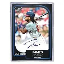 Baseball hobby box featuring Pulse Lumin Baseball trading card of a player at bat