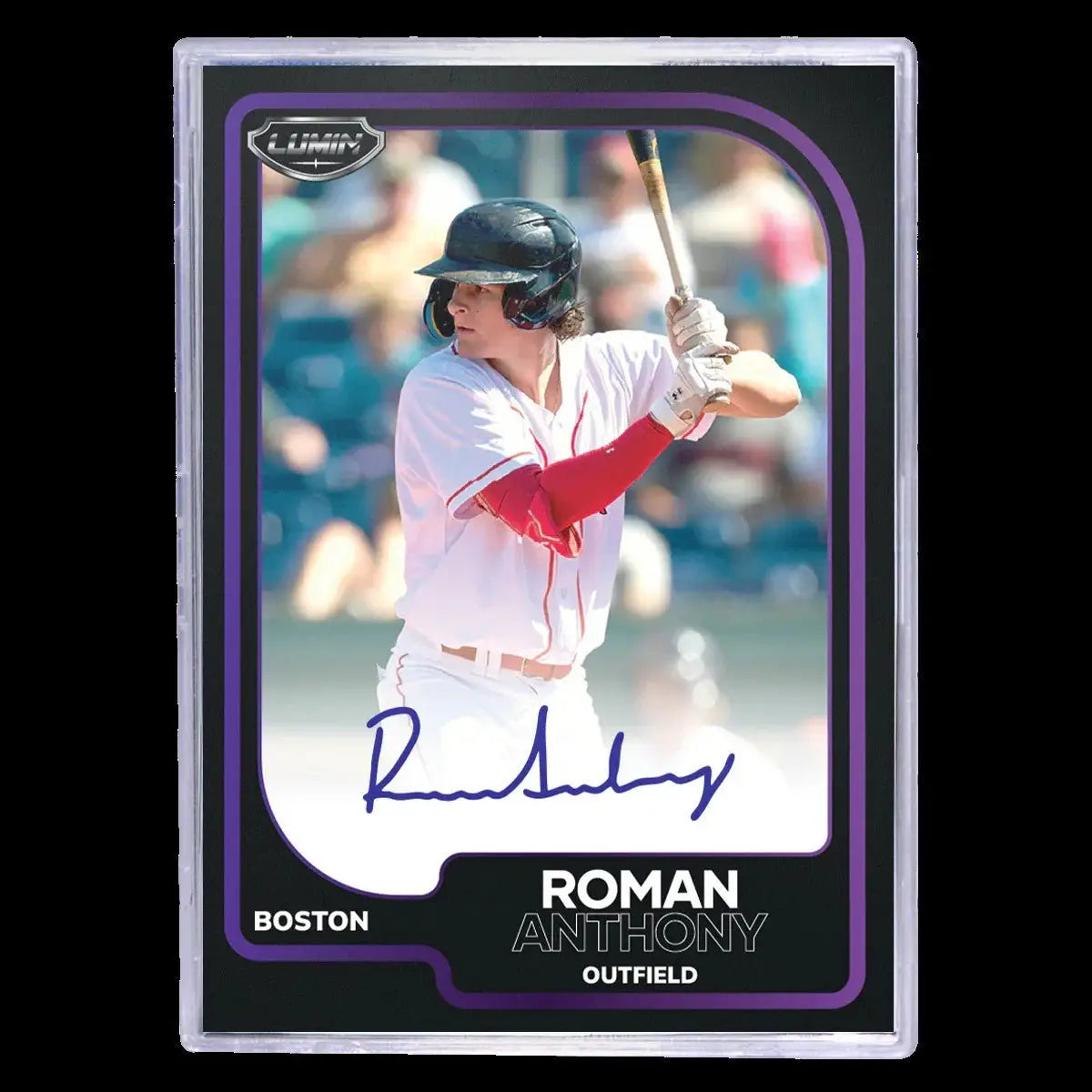 Roman Anthony baseball trading card with autograph from 2024 Pulse Lumin Baseball hobby box