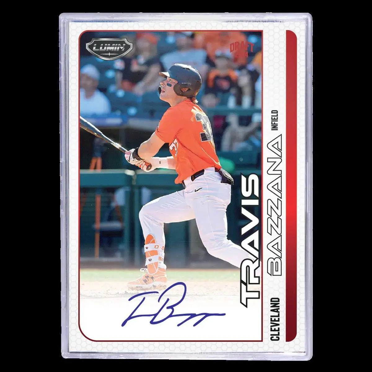 Baseball hobby box featuring Travis Bazzana autograph card from Pulse Lumin Baseball 2024