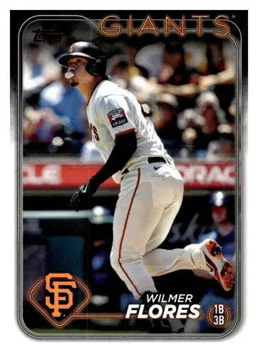 Wilmer Flores baseball card with original gloss, NM-MT condition from 2024 Topps