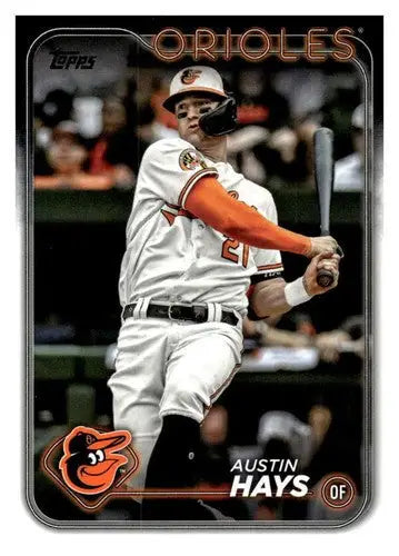 2024 Topps Austin Hays baseball card with original gloss, NM-MT condition Orioles