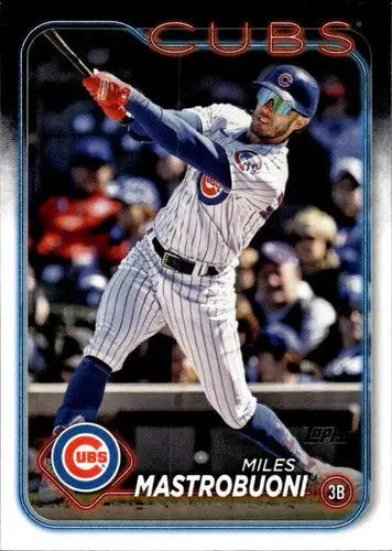 Miles Mastrobuoni baseball card with original gloss in NM-MT condition from 2024 Topps