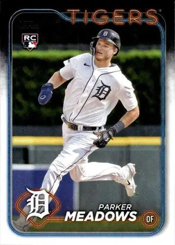 2024 Topps Parker Meadows rookie Tigers baseball card with original gloss NM-MT RC