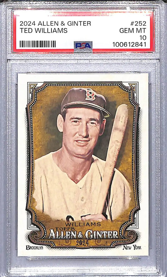 Graded Ted Williams baseball card Boston Red Sox 2024 Topps Allen & Ginter