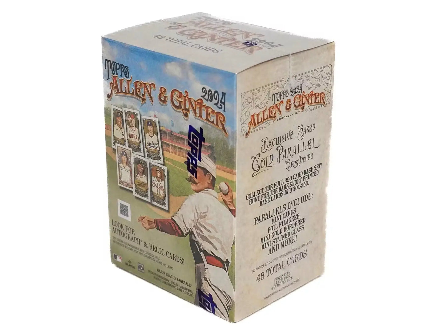 Topps Allen & Ginter 2024 baseball card box with base cards and refractor parallel options