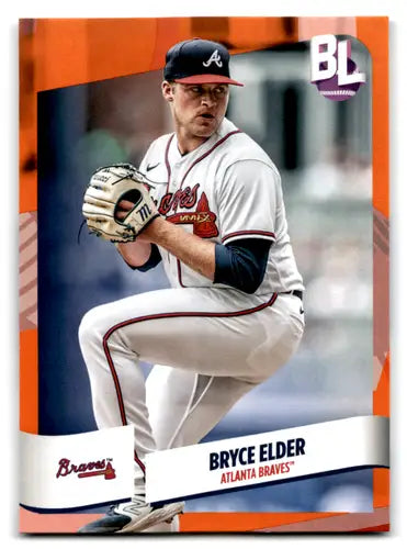 Bryce Elder baseball card from 2024 Topps Big League Electric Orange series