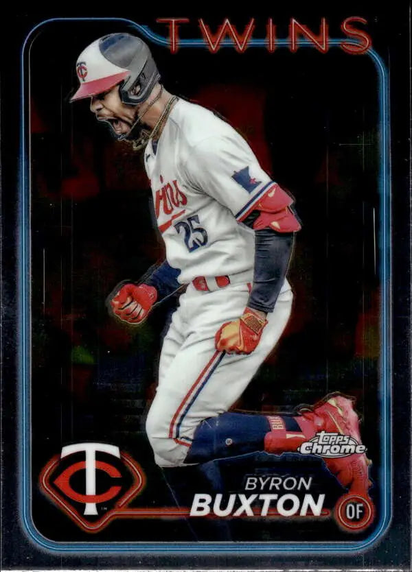 Byron Buxton Minnesota Twins baseball card from 2024 Topps Chrome series