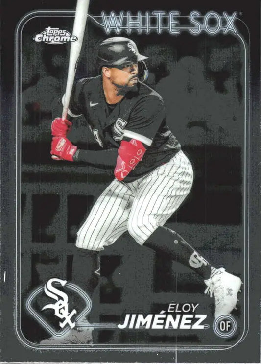 Eloy Jimenez baseball card 2024 Topps Chrome Chicago White Sox collectible
