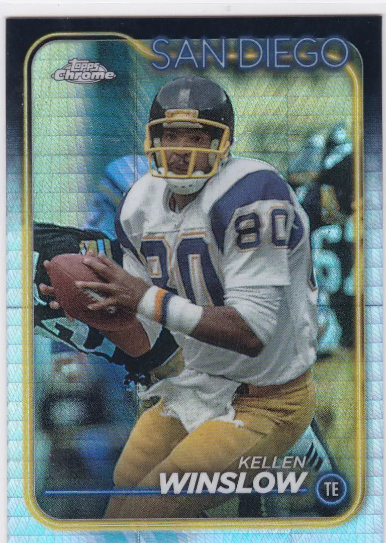 Kellen Winslow San Diego Chargers Topps Chrome X-Fractor football card