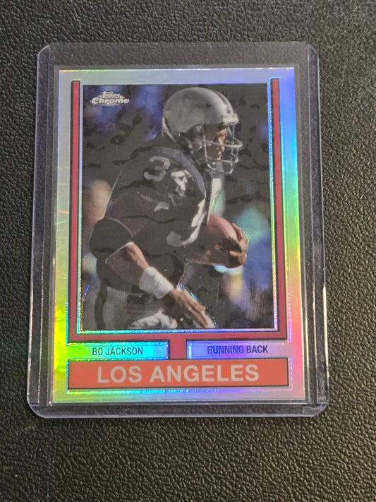 Bo Jackson Topps Chrome football card in 2024 Topps Chrome #74TF-21 Topps football refractor