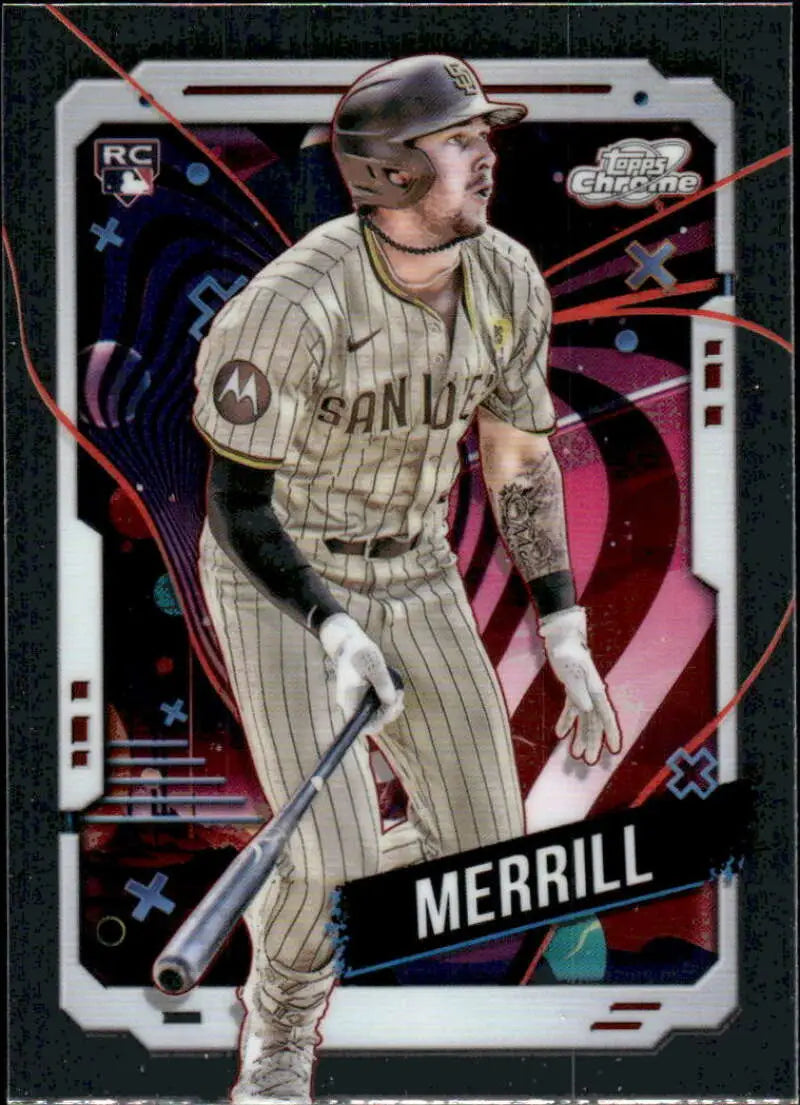 2024 Topps Chrome Cosmic #194 Jackson Merrill NM-MT RC Rookie San Diego Padres Baseball Card