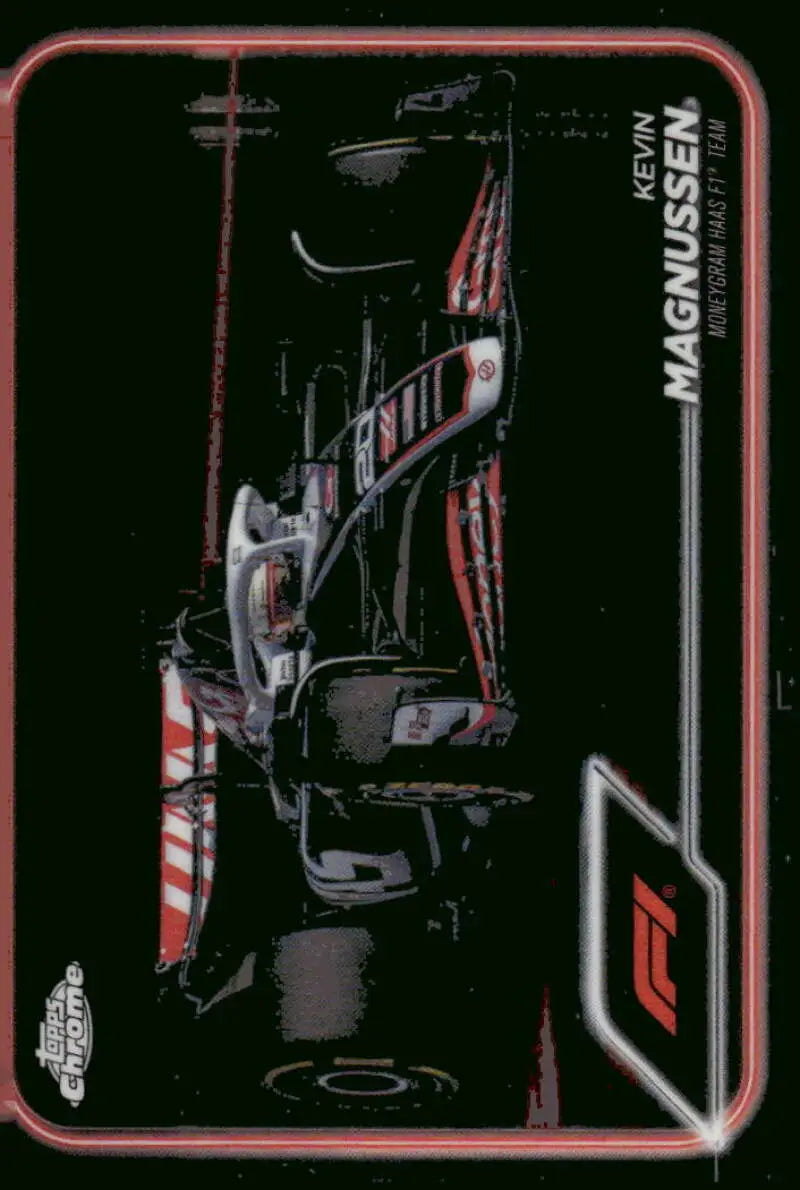 2024 Topps Chrome Formula 1 Kevin Magnussen Haas F1 Team racing card