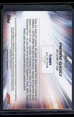 2024 Topps Chrome Formula 1 Re-Charged Pierre Gasly #RECH10 Racing - Trading Card