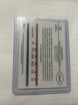 2024 Topps Chrome Tom Brady Refractor football card from Topps Chrome series