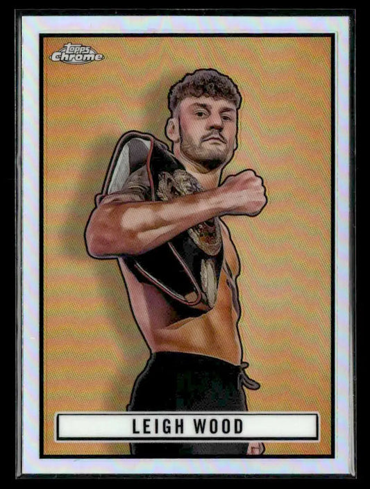 Collectible Leigh Wood trading card from 2024 Topps Chrome Topps Ringside Boxing series