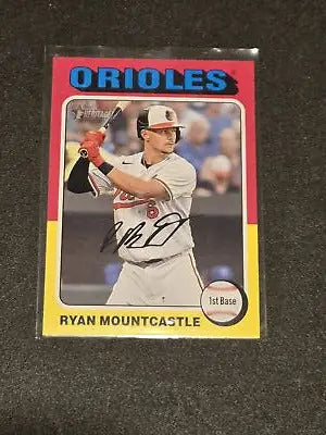 2024 Topps Heritage Ryan Mountcastle baseball card, collectible card featuring Ryan Mountcastle
