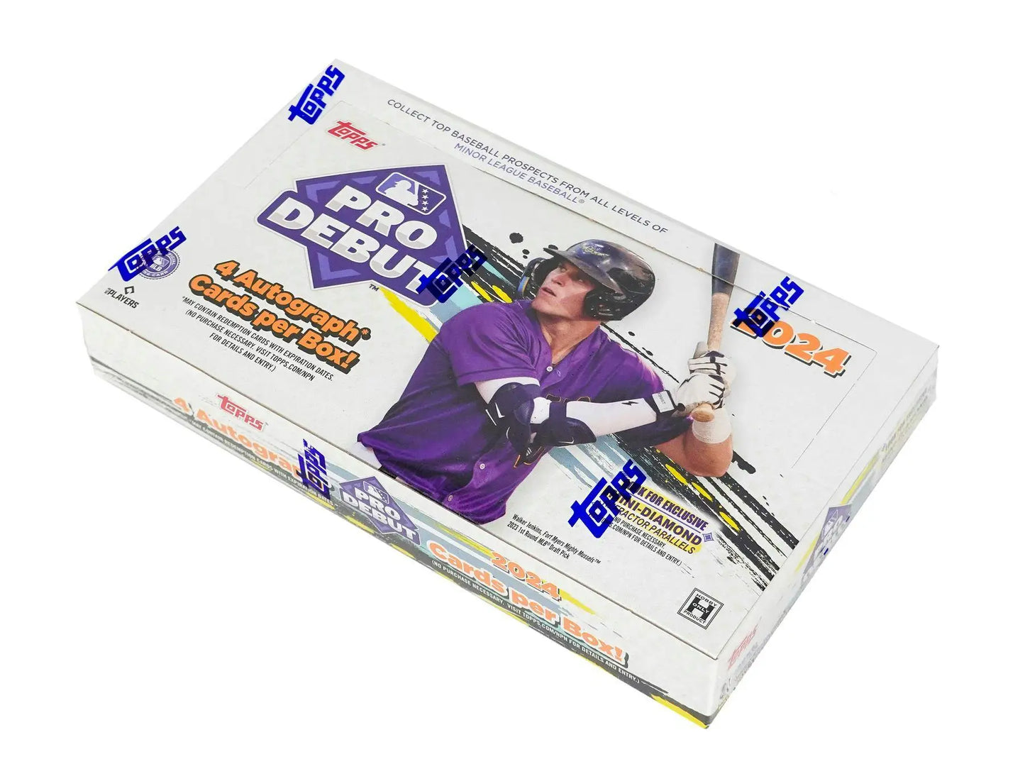 2024 Topps Pro Debut Baseball Hobby Box with foilfractor parallel orange and green parallels
