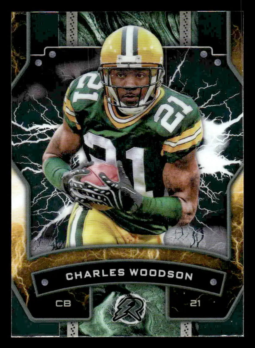 Green Bay Packers Charles Woodson trading card from 2024 Topps Resurgence series