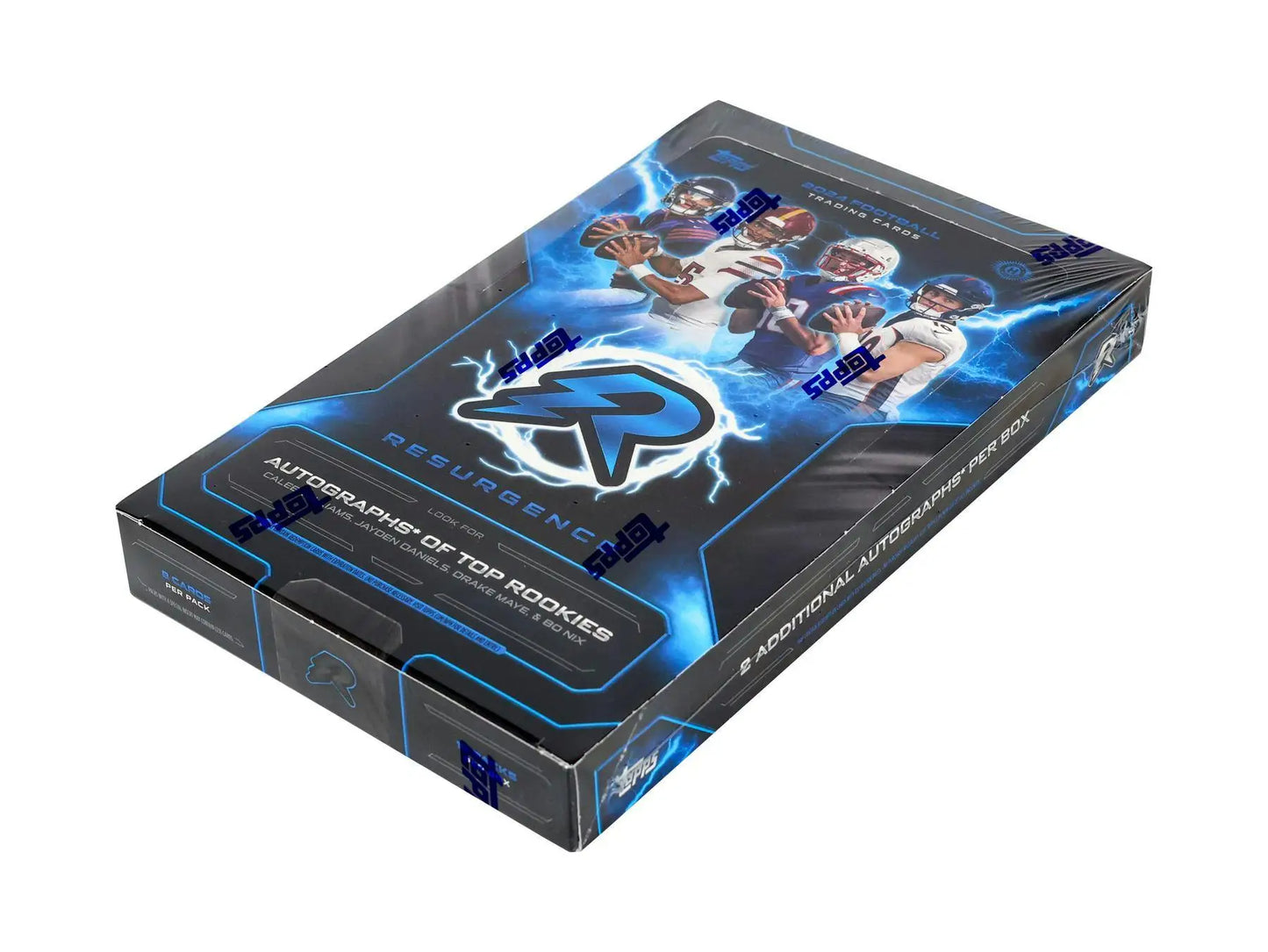 2024 Topps Resurgence Football Hobby Box with Gold Power Surge card display