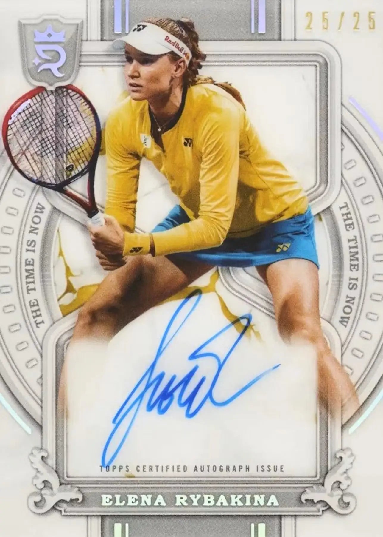 Elena Rybakina autographed tennis card from 2024 Topps Royalty Collection Tennis