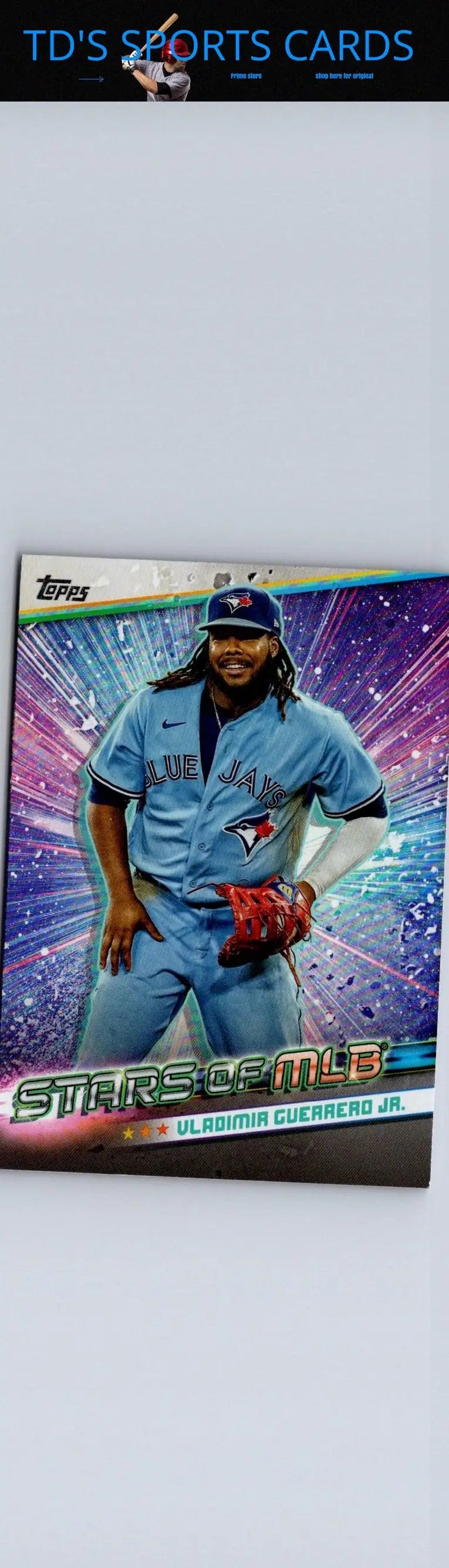 Vladimir Guerrero Jr baseball card from 2024 Topps Stars of MLB series