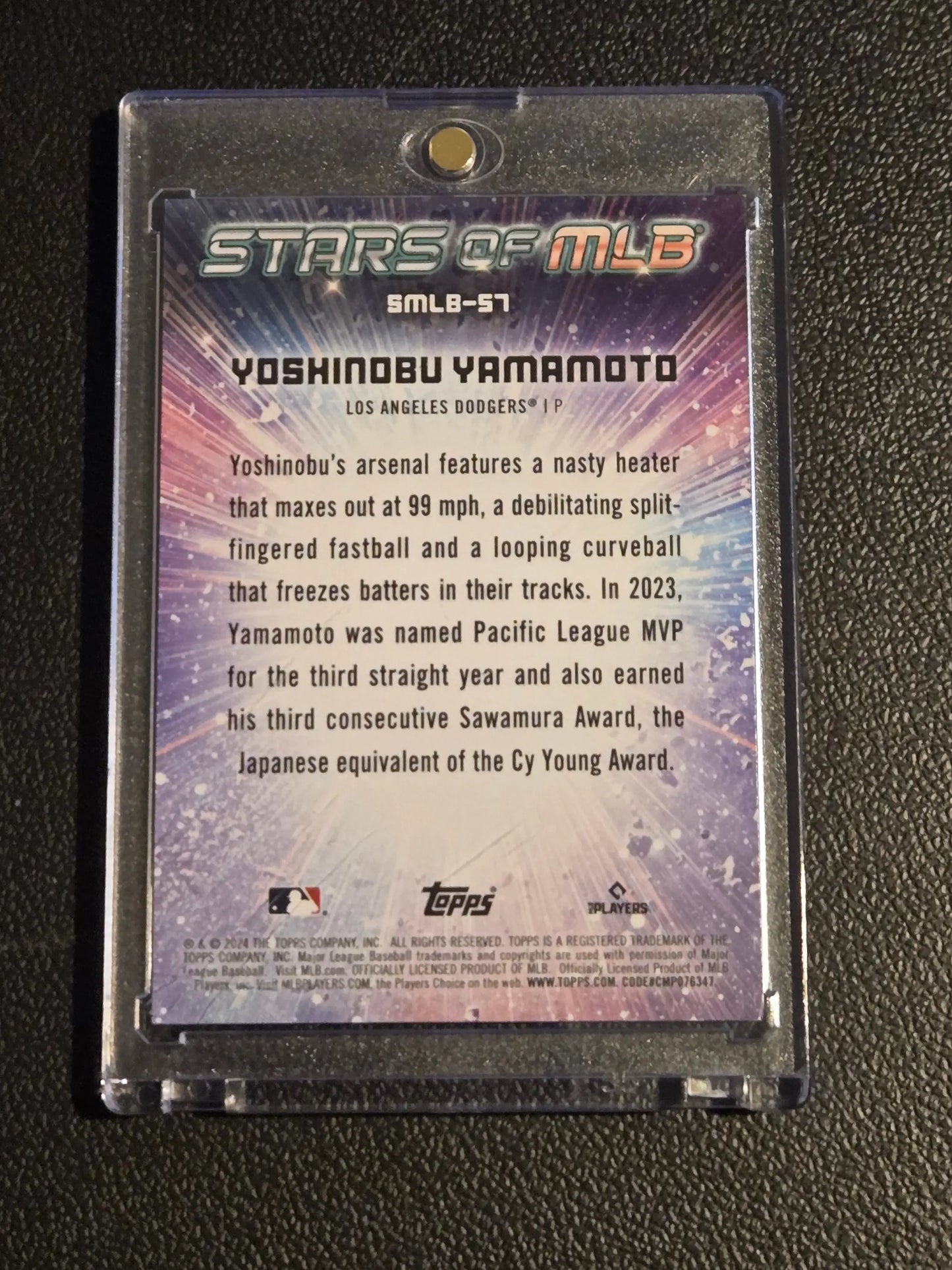 2024 Topps #SMLB-57 Yoshinobu Yamamoto Stars of MLB - Trading Card