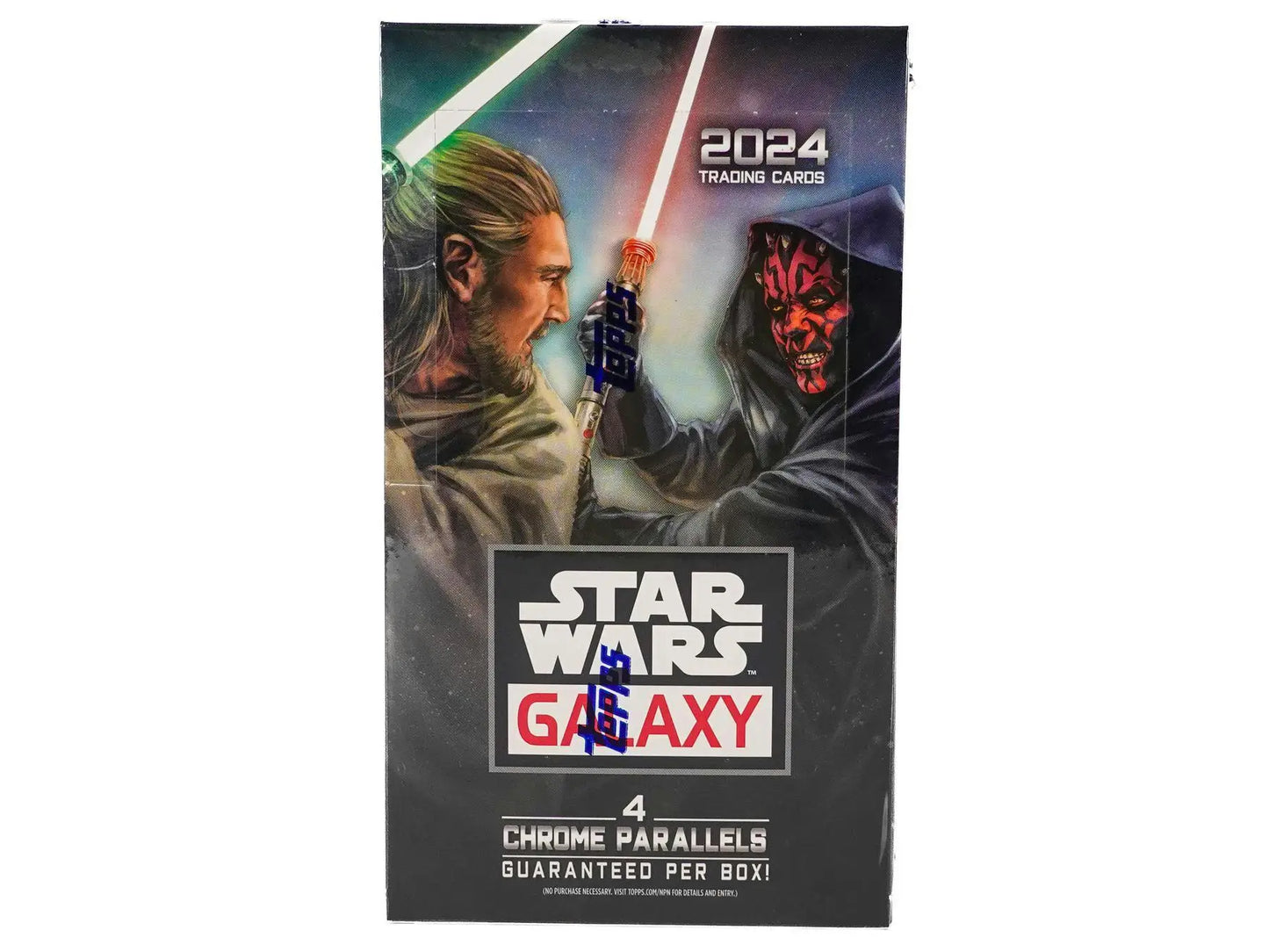 2024 Topps Star Wars Chrome Galaxy Hobby Box with original art and refractor parallel cards