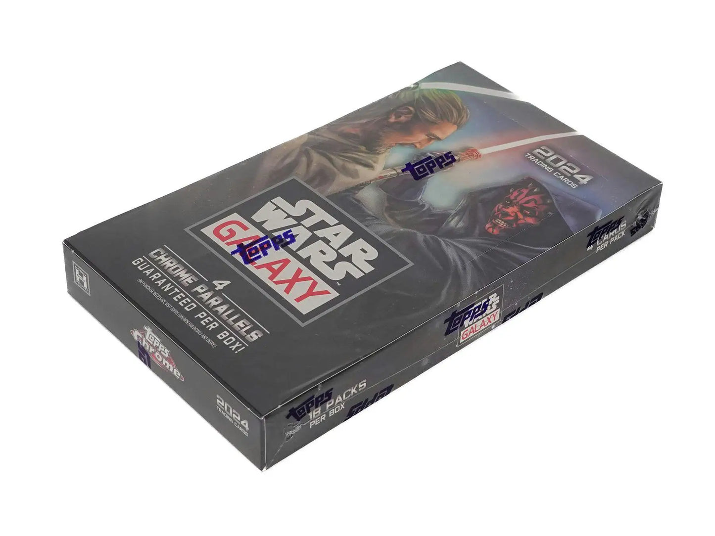 2024 Topps Star Wars Chrome Galaxy Hobby Box with original art and refractor parallel cards
