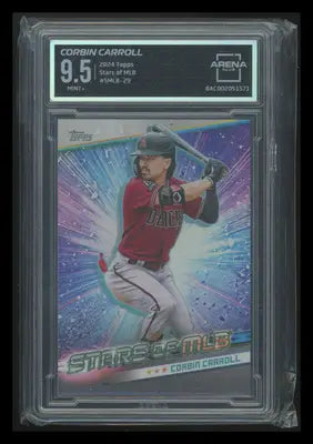 Graded MLB Corbin Carroll baseball card from Topps Stars of MLB Corbin series