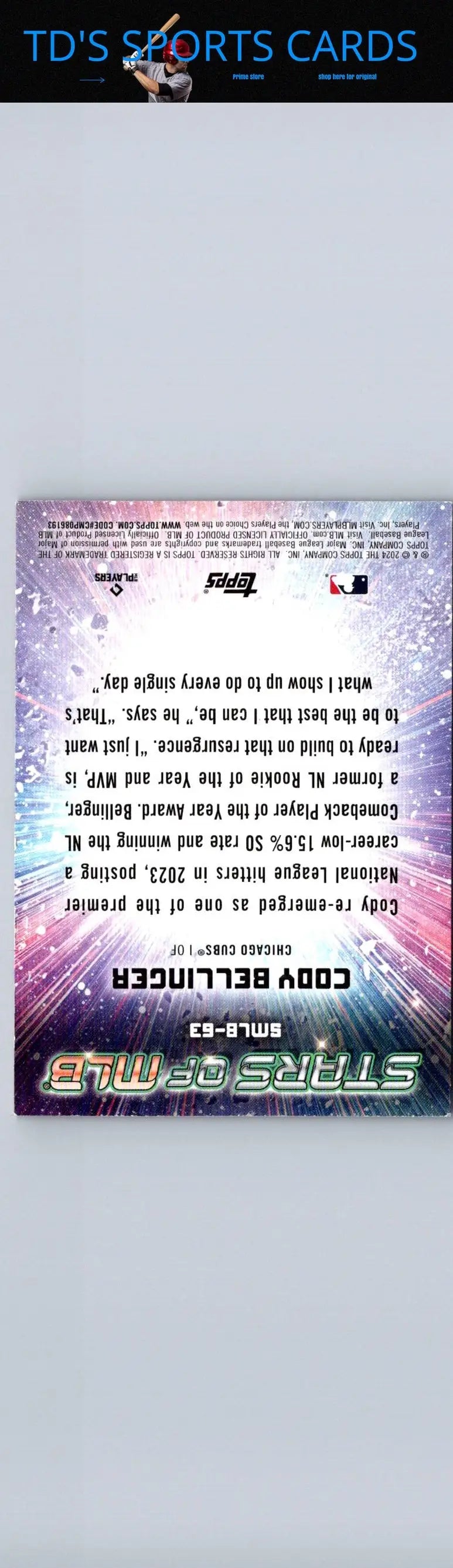 Cody Bellinger baseball card from 2024 Topps Update Cody Bellinger Stars of MLB Chrome