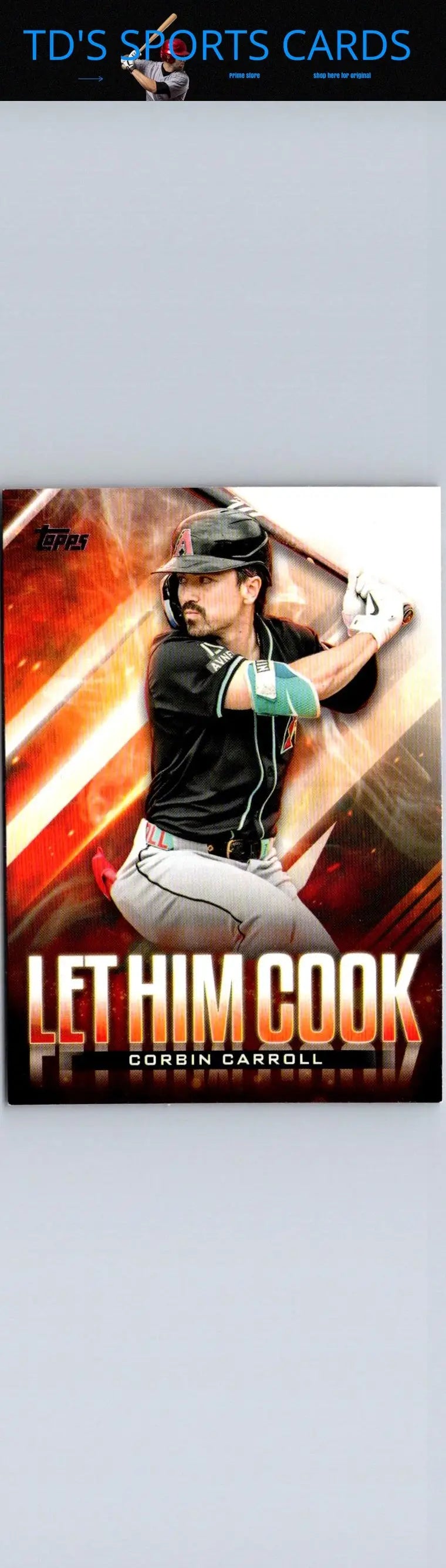Baseball card of Corbin Carroll from 2024 Topps Update series