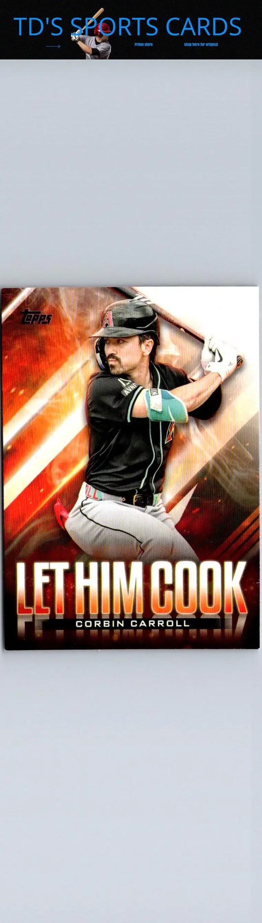 Baseball card of Corbin Carroll from 2024 Topps Update series