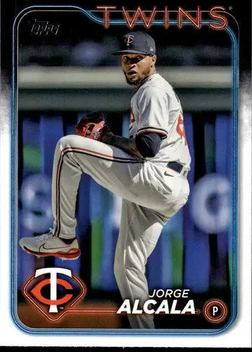 Original gloss baseball card of US4 Jorge Alcala from 2024 Topps Update series