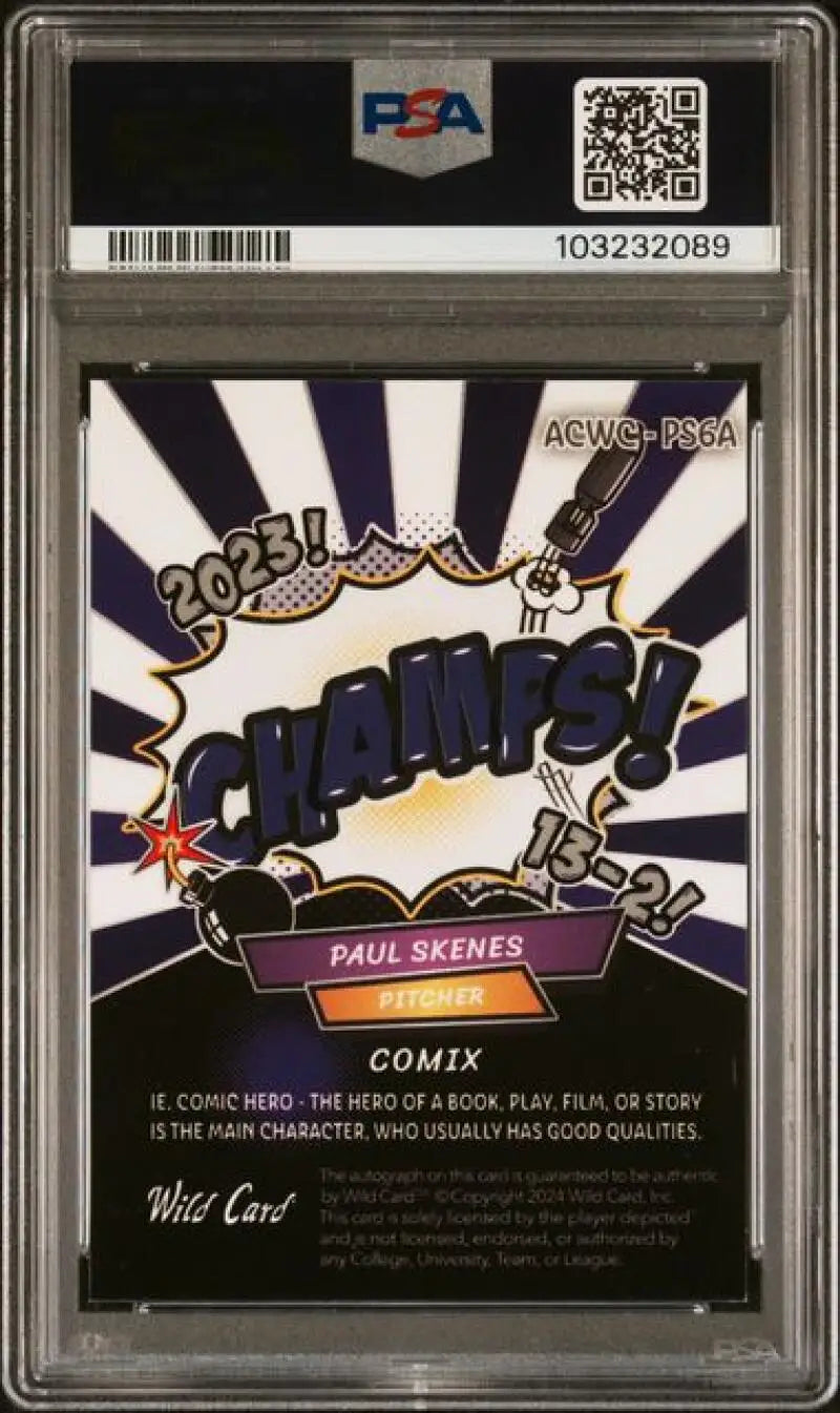 Graded Paul Skenes Pittsburgh Pirates baseball card 2024 Wild Card Alumination PSA 9